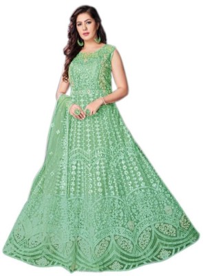 KB FAB Anarkali Gown(Light Green)