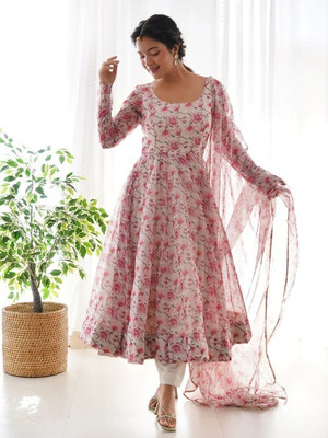 DOREMO Anarkali Gown(Multicolor)