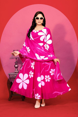 Rajakuddus Anarkali Gown(Pink)