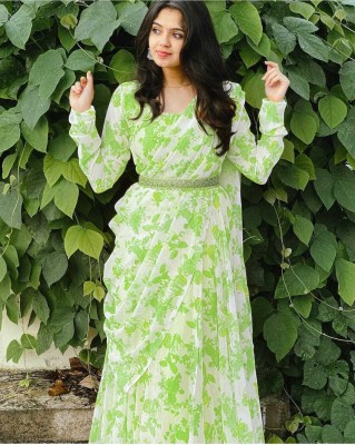 Jay Gopal Tex Anarkali Gown(Green)