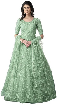 HELWIN DESIGNER Anarkali Gown(Light Green)