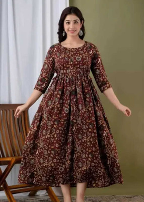 Harshiv Creation Anarkali Gown(Multicolor)