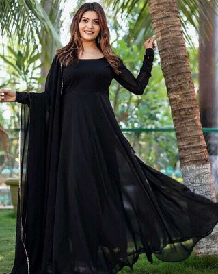 mogal fashion Self Design Anarkali Kurta, Bottom & Dupatta Set
