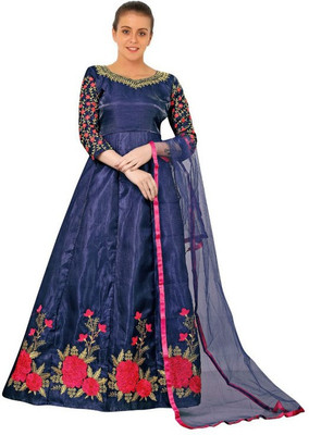 KRINA ENTERPRISES Flared/A-line Gown(Blue)