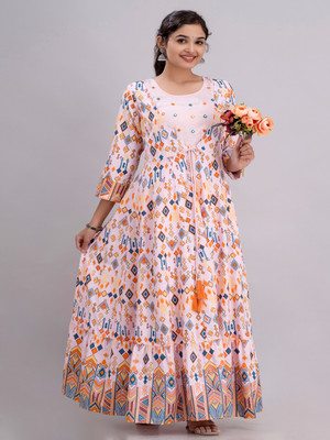 HERE&NOW Anarkali Gown(Pink)