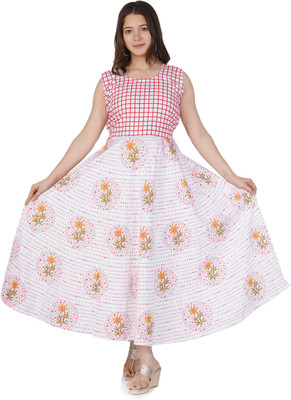 sanracchna fabricss Flared/A-line Gown(Multicolor)
