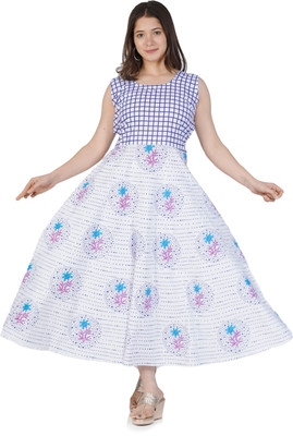 sanracchna fabricss Flared/A-line Gown(Multicolor)