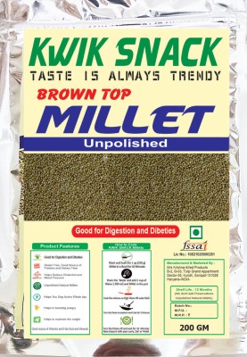 kwik snack Kwik Browntop Millets Unpolished 200 GM Pouch Browntop Millet(0.2 kg)