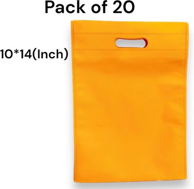 CARRY CLOUD Pack of 20 Grocery Bags(Gold, Yellow)