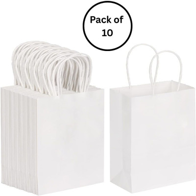 interbix nature plus pvt ltd Solid Party Bag(White, Pack of 10)