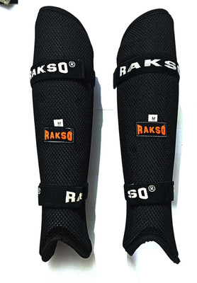 Rakso Secure Hockey Shin Guard SET OF 2 PCS (BLACK ) Hockey Shin Guard