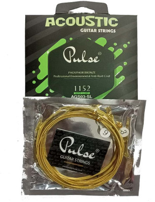 music galaxy Acoustic PULSE .11 GAUGE STRIN SET GREEN Guitar String(6 Strings)
