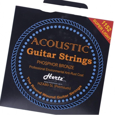 Hertz Acoustic HZR PREMIUM STRING FOR AC MG MDL A9 Guitar String(6 Strings)