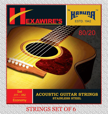 KARUNA Acoustic ECONOMY MGJ A4 Guitar String(6 Strings)