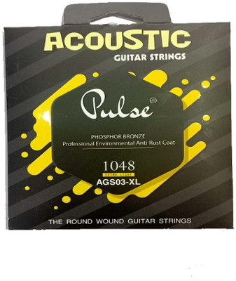 music galaxy Acoustic PULSE .10 YELLOW STRING SET 1 SET Guitar String(6 Strings)