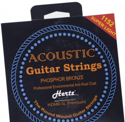Hertz Acoustic HZR PREMIUM STRING FOR AC MG MDL A42 Guitar String(6 Strings)