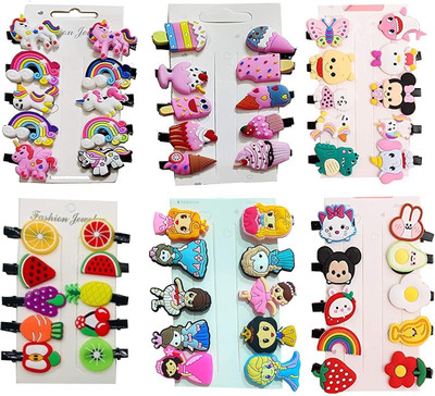 BELLOTOKO Baby Mix Designs Clips Set Hair Accessories Girls (20 Pieces) Ra Hair Clip(Multicolor)