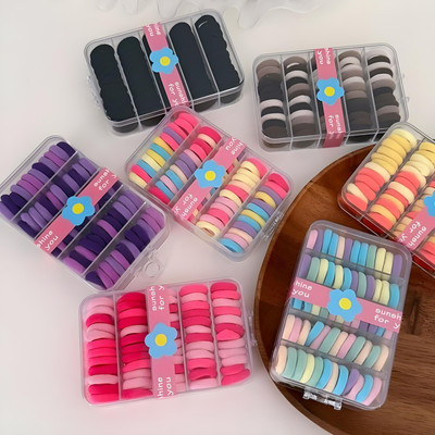 Elecsera Cute Elastic Hair Ties, Suitable For Party Holiday Hair Styling For Girls Rubber Band(Multicolor)