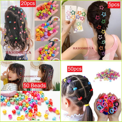 MANODHRUVA 125pcs Hair Accessories Set for Girls, Multicolor Hair Accessory Set(Multicolor)