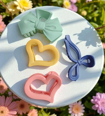 Alucia Korean Hair Claw Clip Set Hair Clutcher & Hair Accessories for women and Girls Hair Claw(Multicolor)