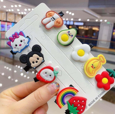 Myra Collection 20pcs Unicorn Ice Cream Hair Clips Set with Storage Box, Baby Hairpin For Girls Alligator Hair Clip(Multicolor)