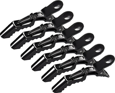 Pinaka  Styling Clips Sectioning Crocodile  Clips, Pack of 6 Hair Extension