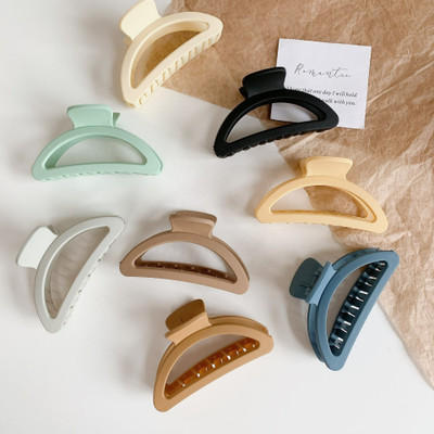 Glamezone Matte Finish Big Hair Clutcher Claw Clip for Women Girls (Pack of 8) Hair Claw(Multicolor)