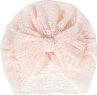 HOMEMATES 1Pcs Bow HeadWrap Elastic Headband for Baby Girls Cotton Soft turban band(Pink) Head Band(Pink)