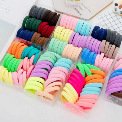 Pack Of 30 for Women Regular Size Elastic Cotton Hair Band(Multicolor)
