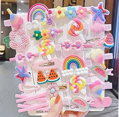 sparkal Baby Multi colour Hair Clips Pack of 14 Hair Clip(Multicolor)