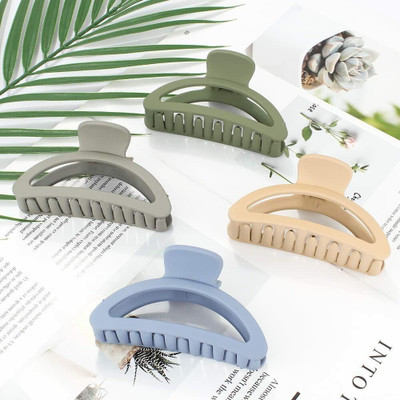 Glamezone Hair Clutcher Claw Clip Accessories Combo Set For Women, Girls Pack Of 4 Hair Claw(Multicolor)