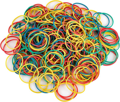 Redge High Quality Rubber Bands 1 Inch Diameter/ 50 Gram/Multicolor Rubber Band(Pack of 50)