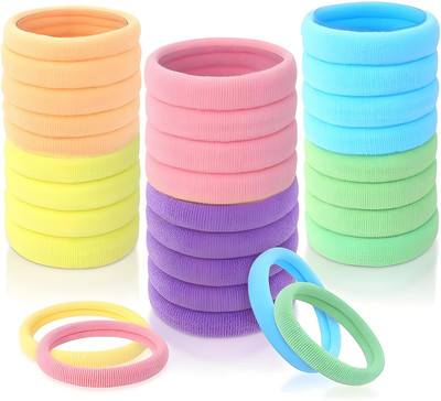 Elecsera Cute Elastic Hair Ties, Suitable For Party Holiday Hair Styling For Girls Rubber Band(Multicolor)