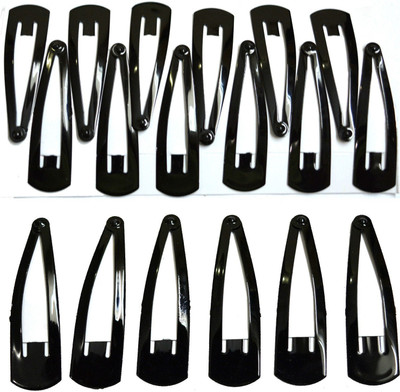Anokhi Ada Regular Metallic Tic Tac Clip(Black)