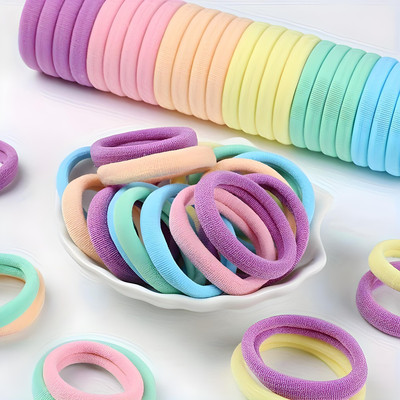 Elecsera Cute Elastic Hair Ties, Suitable For Party Holiday Hair Styling For Girls Rubber Band(Multicolor)