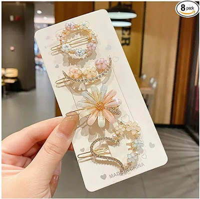 MegaValue Hair pin Hair Clip(Gold)