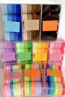 Elecsera Cute Elastic Hair Ties, Suitable For Party Holiday Hair Styling For Girls Rubber Band(Multicolor)