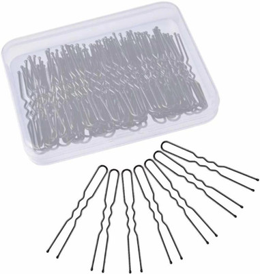 RIDDHI CREATION Juda Pin / U Shape Pin For Women (Pack Of 100) Hair Pin(Black)
