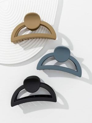 Glamezone Hair Clip Claw Clutcher Accessories Combo Set For Girls, Women Pack Of 3 Hair Claw(Multicolor)