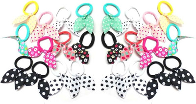 Direct Harvest bunny ear rubber band, multicolour rubber band for kids(Pack of 12) Rubber Band(Multicolor)