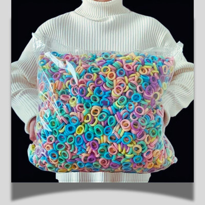 Mini Rubber Band, Hair Rubber Band for Kids, Rubber Band (Pack of 100) Rubber Band(Multicolor)