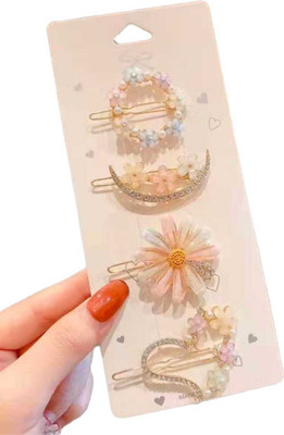 VISMAYA CREATIONS multi design lock pin Hair Clip(Multicolor)