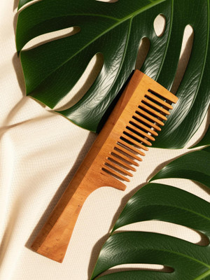 Asogya Organic Neem wooden Comb For Healthy Shiny Hair And Reduce Anti-Dandruff & Hairfall Women | Men