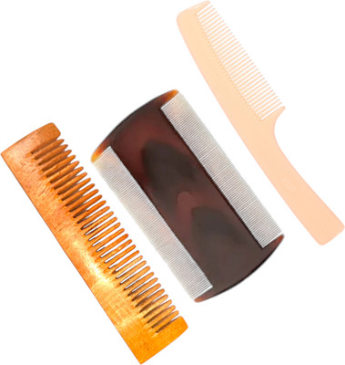 MICLAC Compact Grooming Comb for Everyday Use, Pack of 3