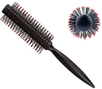 Alkaf Round Roller Comb with Red Bristles