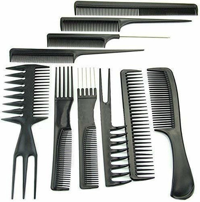 REGIME Set of 10 Professional Hair Cutting & Styling Comb Kit