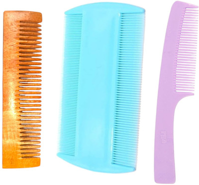 MICLAC Classic Series Combs for Women, Pack of 3