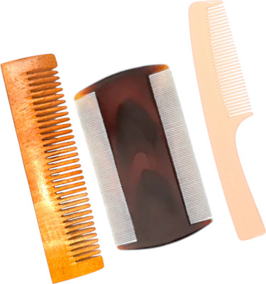 MICLAC Dual-Sided Pocket Comb for Barbers and Daily Use, Pack of 3