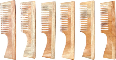 Eco Gree Wooden Handle Comb For Hair Growth And Healthier Scalp Kachchi Neem Kanghi