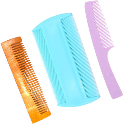 MICLAC Pocket Comb for Quick Fixes, Pack of 3